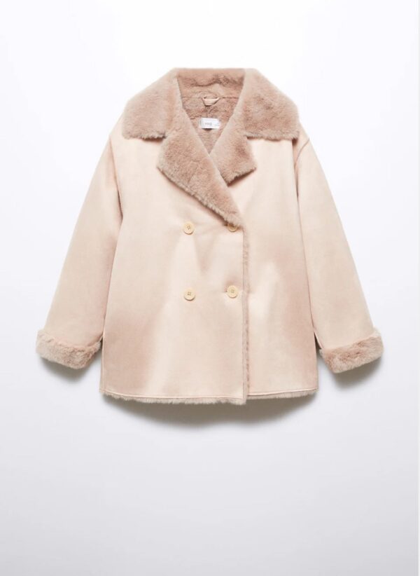 Foux shearling - lined coat - Image 3