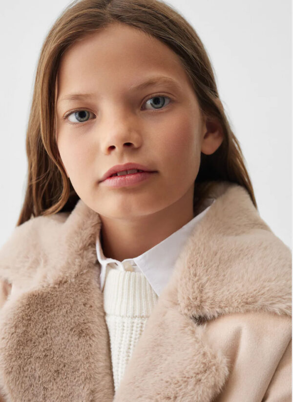 Foux shearling - lined coat - Image 4