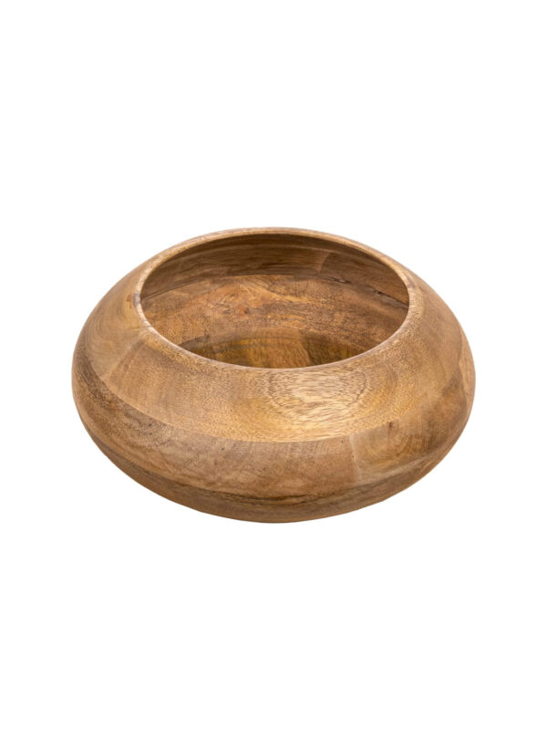 Bloomingville Modern Round Wood, Natural Finish Bowl