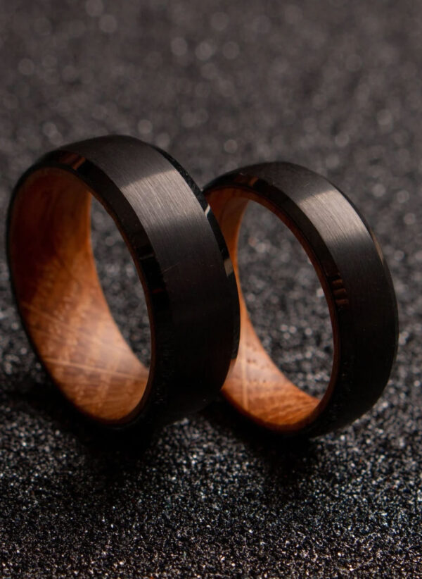 Black Whiskey Barrel Ring